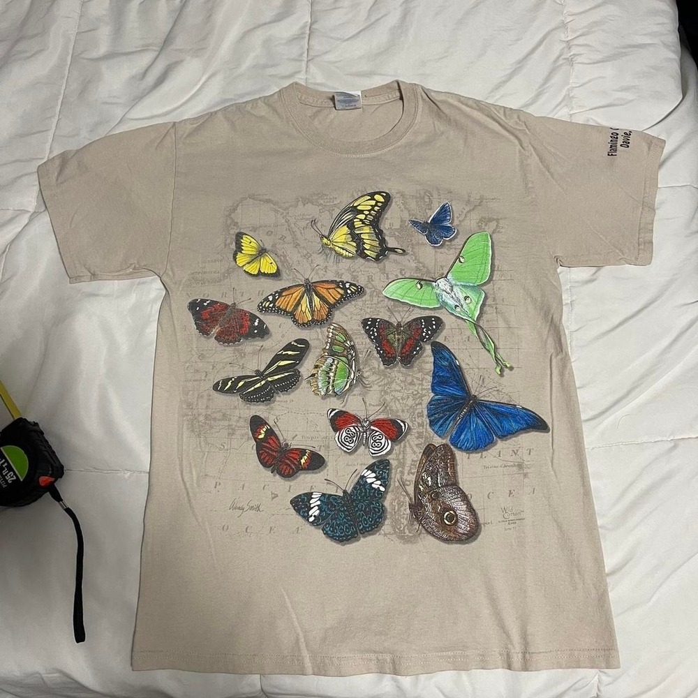 Vintage 2003 AOP butterfly shirt‎ M